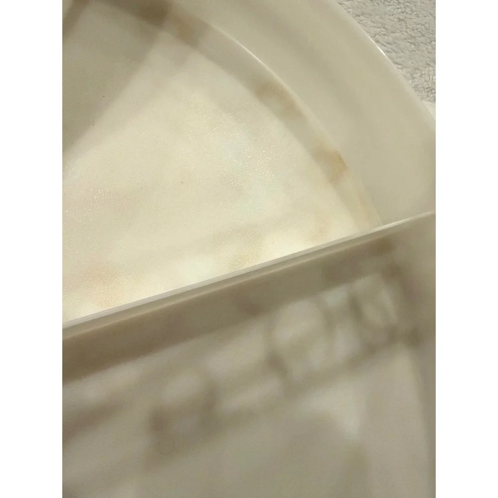 Vintage‎ Tupperware 405-1 White Veggie Dip Serving Tray with Lid and Handle USA